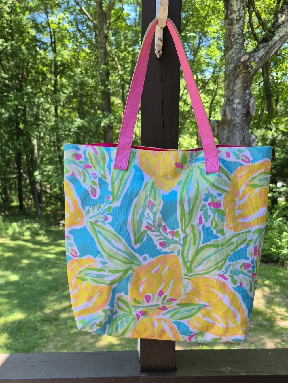 Lilly & Pulitzer Floral Pastels Tote Bag For Estee Lauder